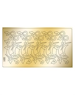 Металлизированные наклейки 221 золото Freedecor