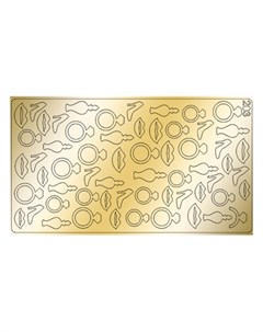 Металлизированные наклейки 203 золото Freedecor