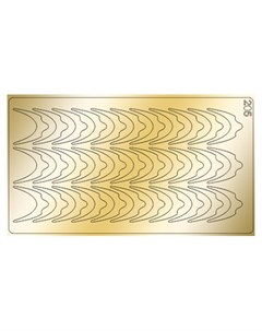 Металлизированные наклейки 205 золото Freedecor