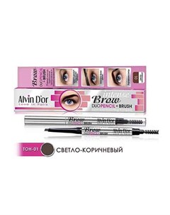 Карандаш для бровей Intense Brow Light Brown Alvin d'or