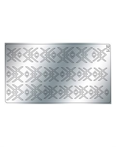 Металлизированные наклейки 201 серебро Freedecor