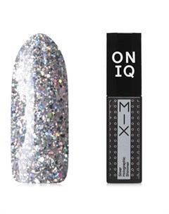 Гель лак Mix 100s Silver Holographic Shimmer Oniq