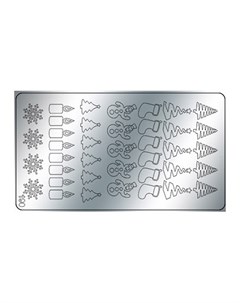 Металлизированные наклейки 190 серебро Freedecor