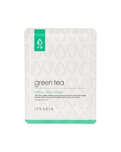 Тканевая маска с зеленым чаем Green Tea Watery It's skin