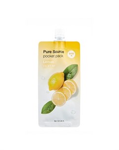 Маска для лица Pure Source Lemon pocket pack 10 мл Missha