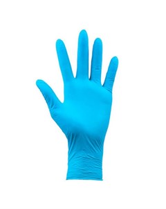 Перчатки нитриловые голубые размер L 100 шт Nitrile
