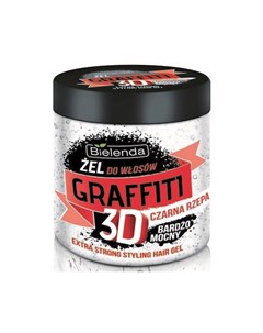 Гель для волос Graffiti 3D Extra Strong черная репа 250 мл Bielenda