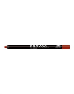 Гелевая подводка карандаш для губ 218 Deep Red цвет коричнево красный Provoc