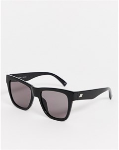 Черные квадратные солнцезащитные очки Le specs
