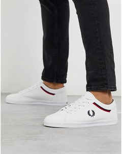 Белые парусиновые кроссовки Baseline Fred perry