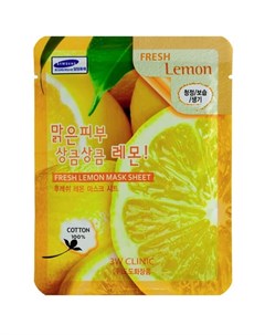 Тканевая маска для лица Лимон Fresh Lemon Mask Sheet 3w clinic