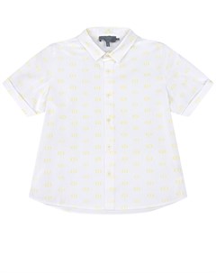 Рубашка из хлопка со сплошным принтом логотипа детская Dior
