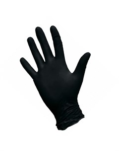 Перчатки нитриловые черные размер XS 100 шт Nitrimax