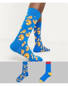 Набор из 2 пар носков с принтом пиццы др Happy socks