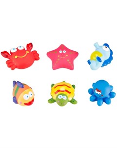 Roxy kids rrt 811 2 набор игрушек для ванной морские обитатели 6 шт Roxy kids