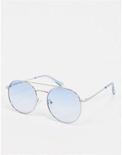 Круглые солнцезащитные очки с синими стеклами Jeepers peepers