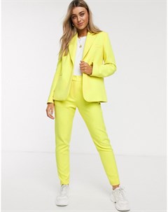 Пиджак классического кроя лимонного цвета French connection