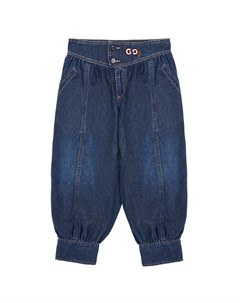 Синие джинсы с манжетами детские Gucci