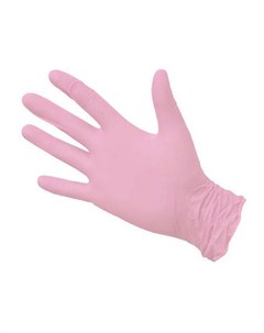 White line Перчатки нитриловые розовые размер XS 100 шт