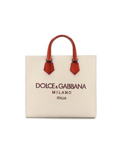 Кожаная сумка шопер Design Logo Dolce&gabbana