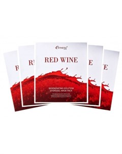 Набор гидрогелевых масок для лица с красным вином Red Wine Regenerating Solution Hydrogel Mask Pack Esthetic house (корея)