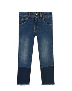 Синие джинсы с бахромой Little marc jacobs