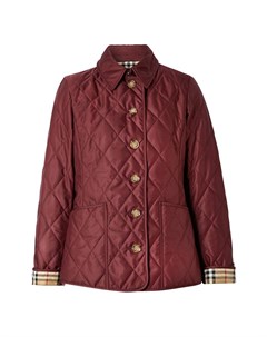 Бордовая куртка с накладными карманами Burberry