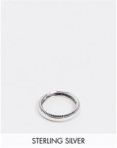 Серебряное кольцо с фактурной отделкой Asos design