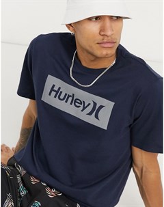 Серая футболка с логотипом Hurley