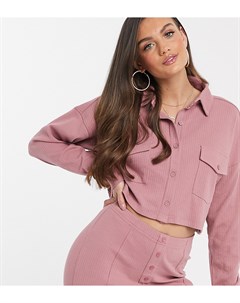 Короткая рубашка от комплекта розового цвета Missguded Petite Missguided petite