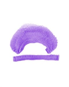 Шапочка Шарлотта НМ одинарная резинка цвет фиолетовый 100 шт Igrobeauty
