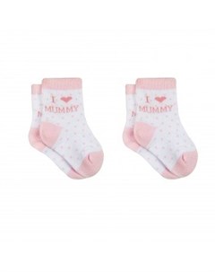 Носки детские 2 пары розовый белый Для mothercare