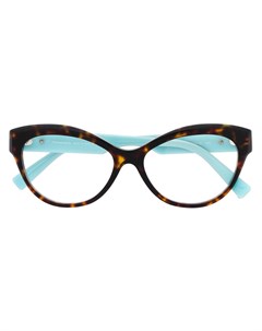 Очки в черепаховой оправе Tiffany & co eyewear