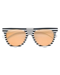 Солнцезащитные очки в полосатой оправе Calvin klein 205w39nyc