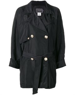 Двубортное пальто свободного кроя Versace pre-owned
