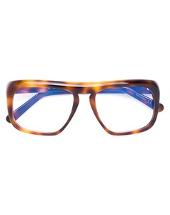 Крупные очки в квадратной оправе Marni eyewear