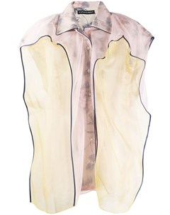 Блузка без рукавов с контрастными вставками Y / project
