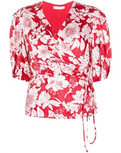 Блузка с запахом и цветочным принтом Rebecca minkoff