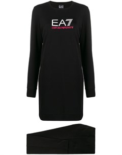 Удлиненный свитер с логотипом Ea7 emporio armani