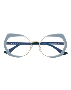 Очки в оправе геометричной формы Marni eyewear