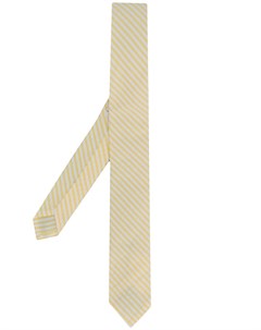 Полосатый галстук из сирсакера Thom browne