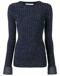 Пуловер в рубчик с люрексом Derek lam 10 crosby