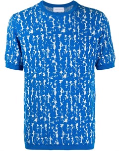Трикотажная футболка с абстрактным узором Christian wijnants