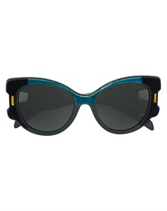 Солнцезащитные очки в бархатной оправе Prada eyewear