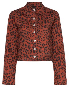 Джинсовая куртка Lex с леопардовым принтом Miaou