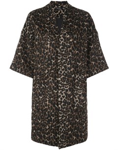 Пальто кимоно с леопардовым принтом Natori