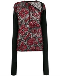 Полупрозрачная блузка 1990 х годов с вышивкой Romeo gigli pre-owned
