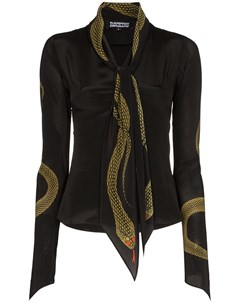 Блузка со змеиным принтом Rockins