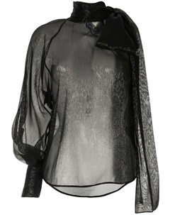 Блузка с одним рукавом и эффектом металлик Bray Petar petrov