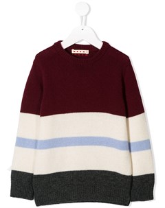 Трикотажный свитер в полоску Marni kids